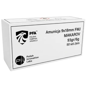 Amunicja 9x18    PFA FMJ 6.0g